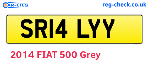 SR14LYY are the vehicle registration plates.