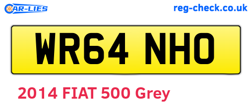 WR64NHO are the vehicle registration plates.