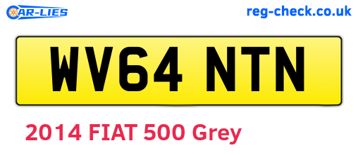 WV64NTN are the vehicle registration plates.