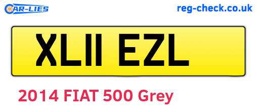 XL11EZL are the vehicle registration plates.