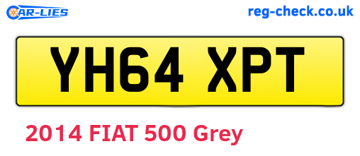 YH64XPT are the vehicle registration plates.