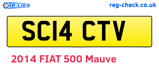 SC14CTV are the vehicle registration plates.