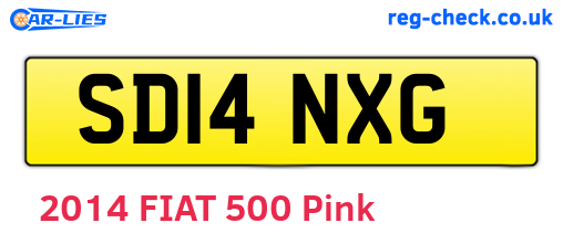 SD14NXG are the vehicle registration plates.