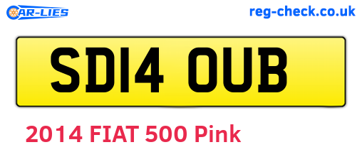 SD14OUB are the vehicle registration plates.