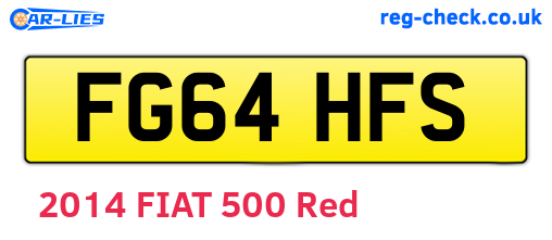 FG64HFS are the vehicle registration plates.