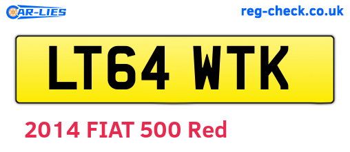 LT64WTK are the vehicle registration plates.
