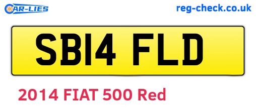 SB14FLD are the vehicle registration plates.