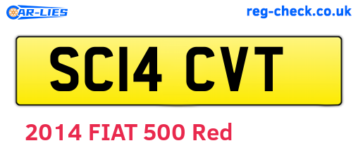 SC14CVT are the vehicle registration plates.