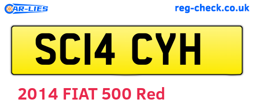 SC14CYH are the vehicle registration plates.