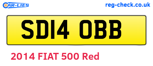 SD14OBB are the vehicle registration plates.
