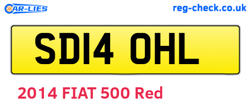 SD14OHL are the vehicle registration plates.