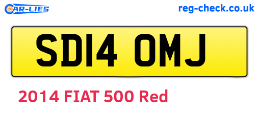 SD14OMJ are the vehicle registration plates.