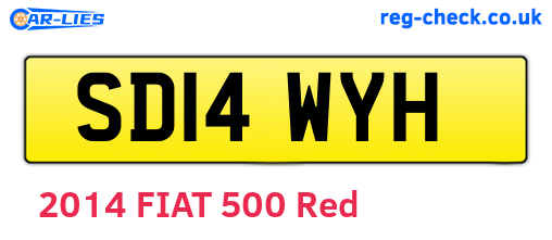 SD14WYH are the vehicle registration plates.