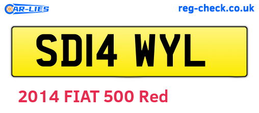 SD14WYL are the vehicle registration plates.