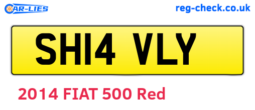 SH14VLY are the vehicle registration plates.