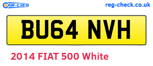 BU64NVH are the vehicle registration plates.