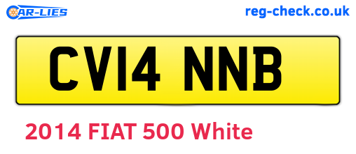 CV14NNB are the vehicle registration plates.