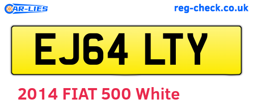 EJ64LTY are the vehicle registration plates.