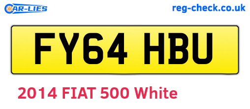 FY64HBU are the vehicle registration plates.