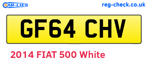 GF64CHV are the vehicle registration plates.