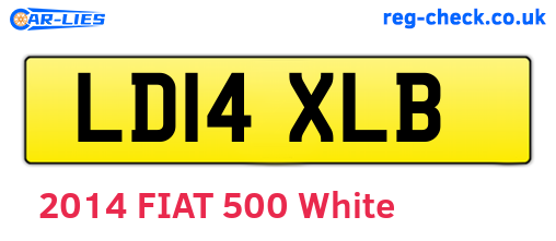 LD14XLB are the vehicle registration plates.