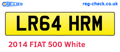 LR64HRM are the vehicle registration plates.