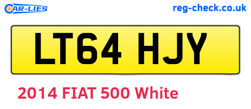 LT64HJY are the vehicle registration plates.