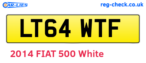 LT64WTF are the vehicle registration plates.