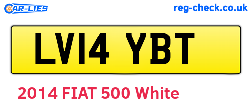 LV14YBT are the vehicle registration plates.