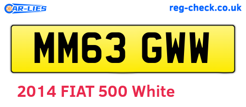MM63GWW are the vehicle registration plates.