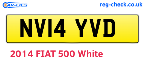 NV14YVD are the vehicle registration plates.