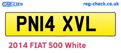 PN14XVL are the vehicle registration plates.