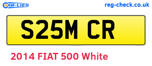 S25MCR are the vehicle registration plates.