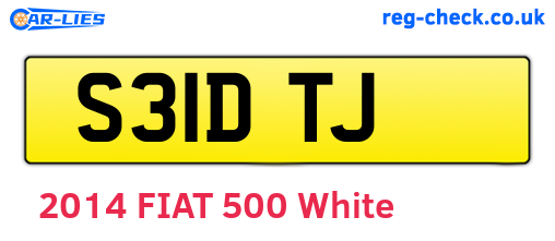 S31DTJ are the vehicle registration plates.