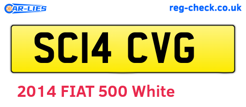 SC14CVG are the vehicle registration plates.