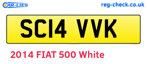 SC14VVK are the vehicle registration plates.