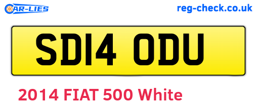 SD14ODU are the vehicle registration plates.