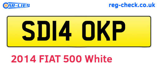 SD14OKP are the vehicle registration plates.