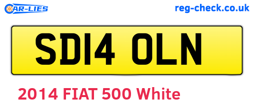 SD14OLN are the vehicle registration plates.
