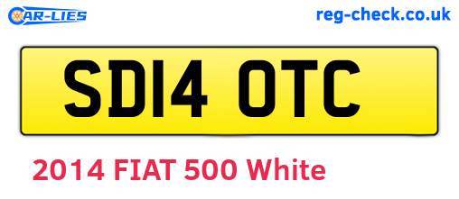 SD14OTC are the vehicle registration plates.