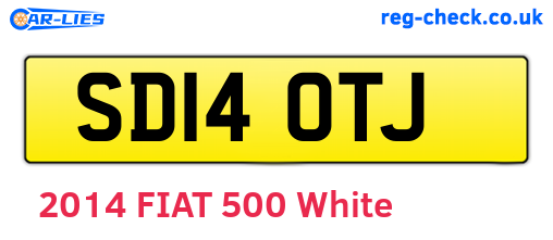 SD14OTJ are the vehicle registration plates.