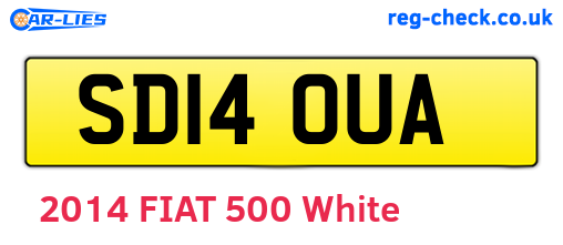 SD14OUA are the vehicle registration plates.