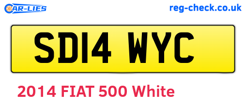 SD14WYC are the vehicle registration plates.