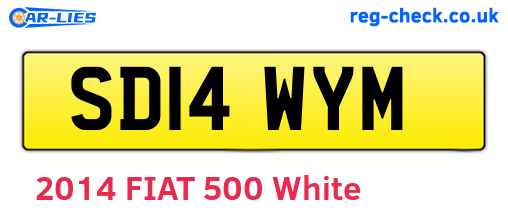 SD14WYM are the vehicle registration plates.