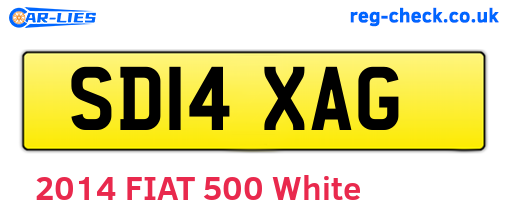 SD14XAG are the vehicle registration plates.