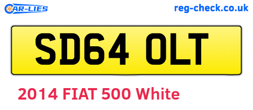 SD64OLT are the vehicle registration plates.