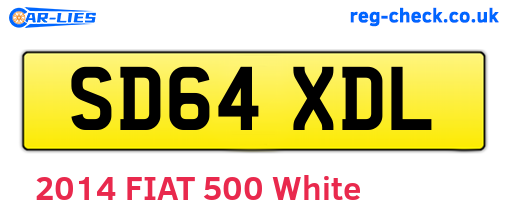 SD64XDL are the vehicle registration plates.