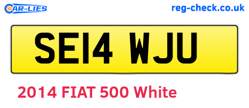 SE14WJU are the vehicle registration plates.