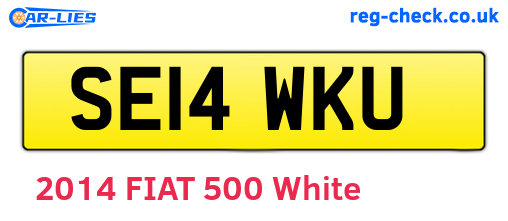 SE14WKU are the vehicle registration plates.