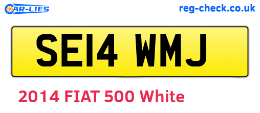 SE14WMJ are the vehicle registration plates.